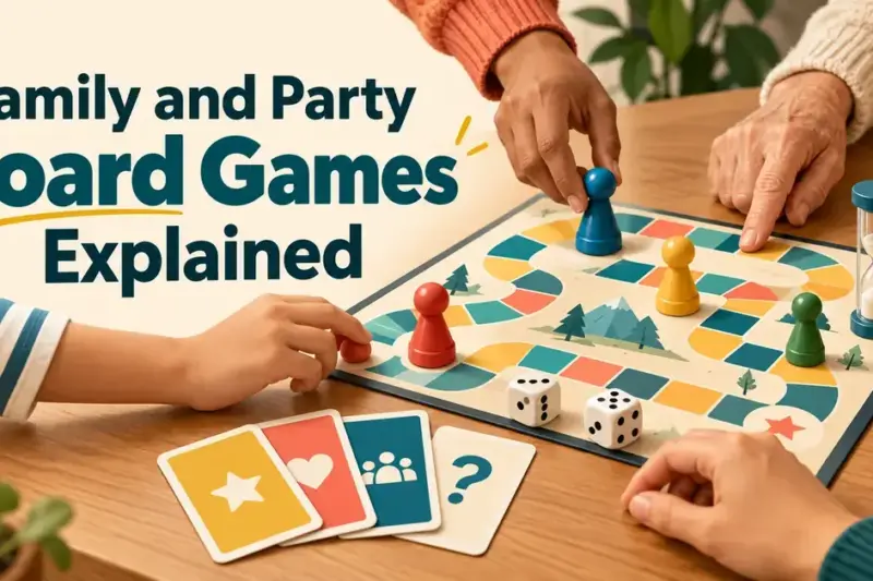Family and Party Board Games Explained