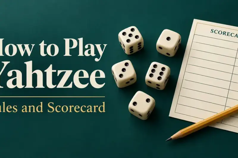 How to Play Yahtzee: Rules and Scorecard